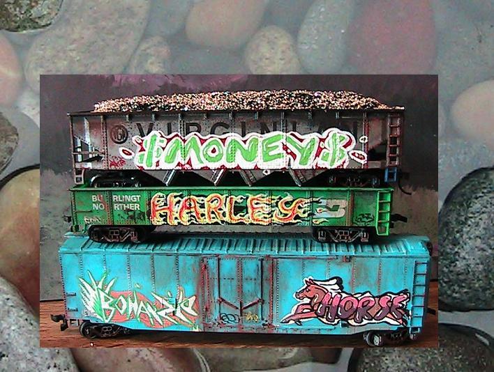 Personalized Graffiti on HO scale Train Cars | Motorpurrr's internet 